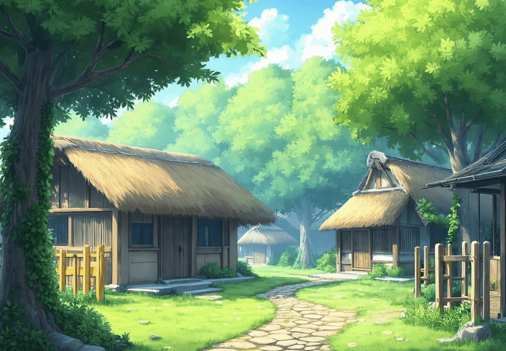 村の蝉時雨