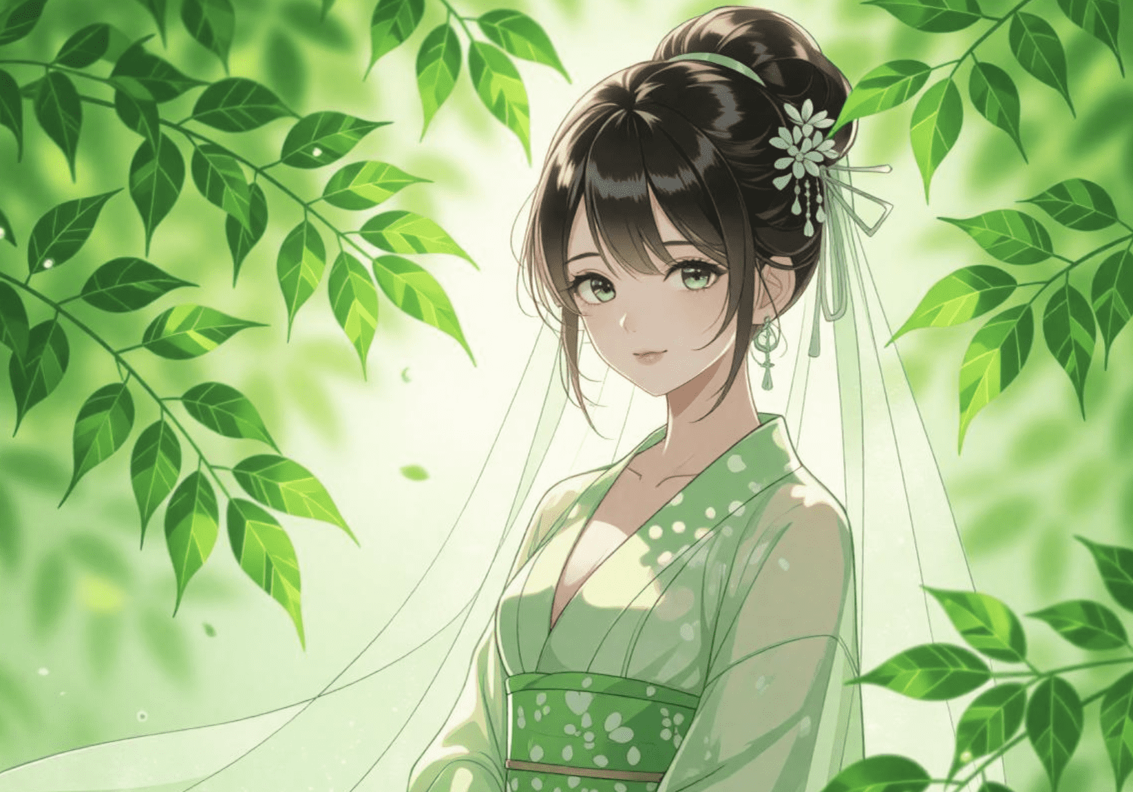 新緑の若葉
