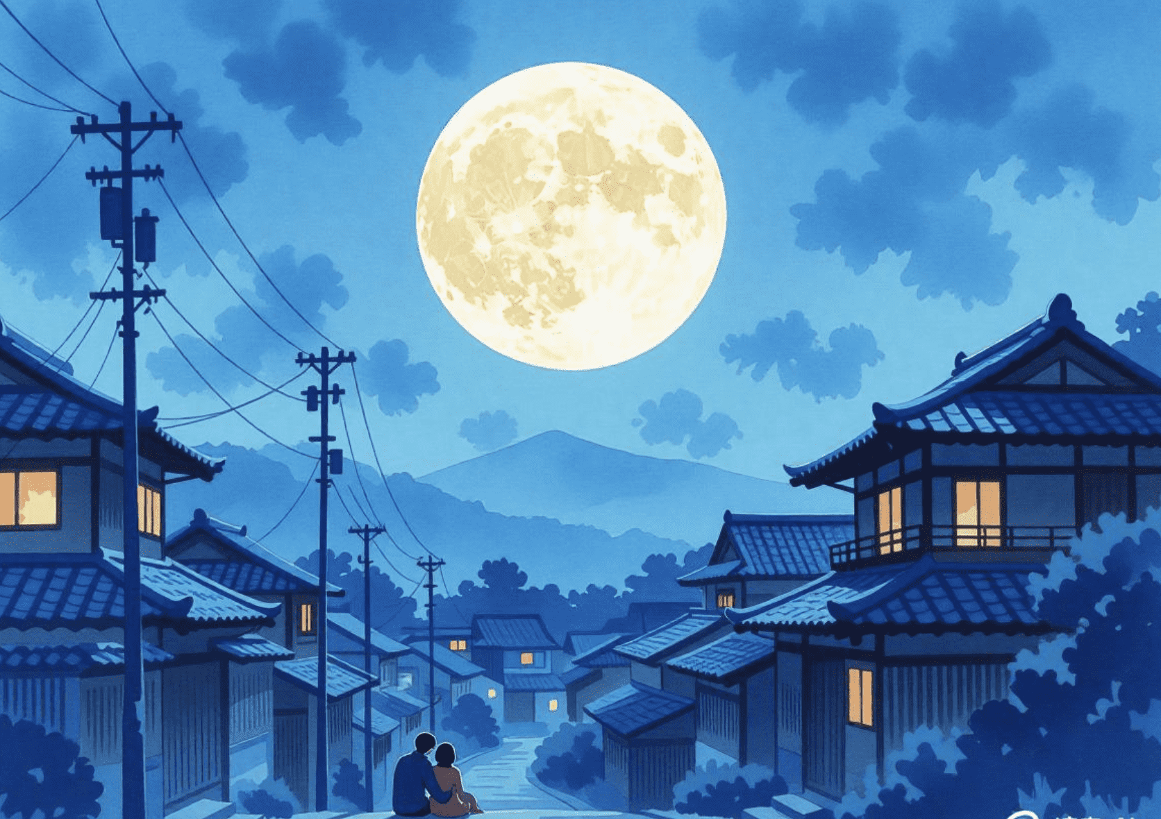 月夜の夫婦